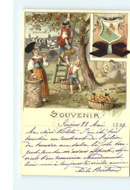 10545773 Frauenfeld Frauenfeld Suchard Litho estampillée 18 Frauenfeld