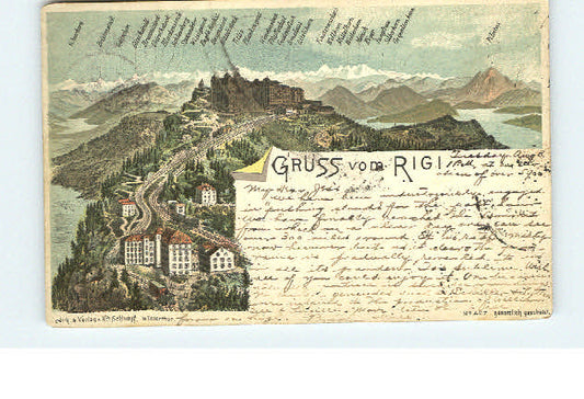 10545896 Rigi Kulm Rigi Kulm estampillé 1897 Rigi Kulm