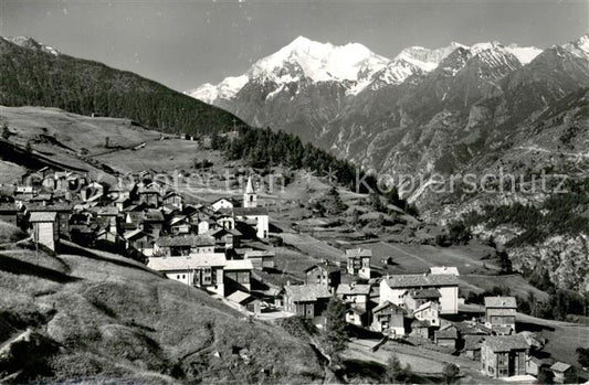 13710855 Visperterminen Weisshorn Fliegeraufnahme Visperterminen