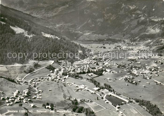 13711012 Klosters GR Sommer und Winterkurort Fliegeraufnahme Klosters GR