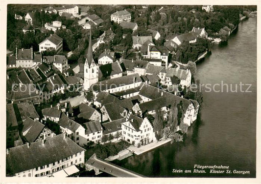 13709690 Stein Rhein Fliegeraufnahme Kloster St Georgen Stein Rhein