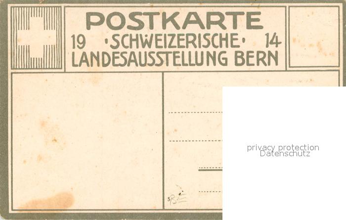 13747931 Bern BE Exposition nationale suisse Berne 1914 Bern BE