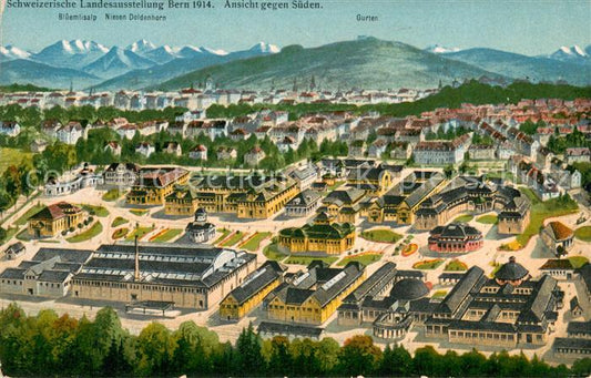 13729996 Bern BE Exposition nationale suisse Berne 1914 avec Bluemlisalp Nies