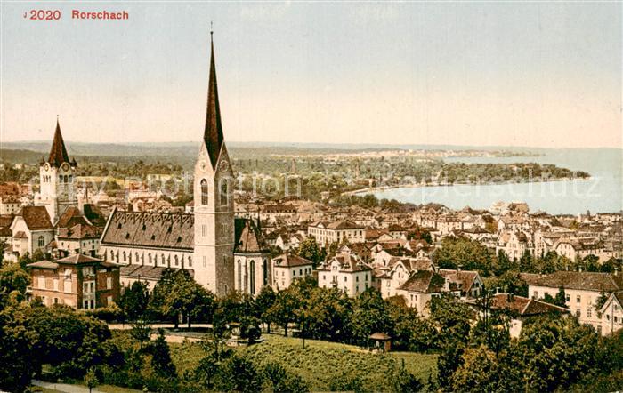 13729214 Rorschach Lac de Constance SG Panorama avec église