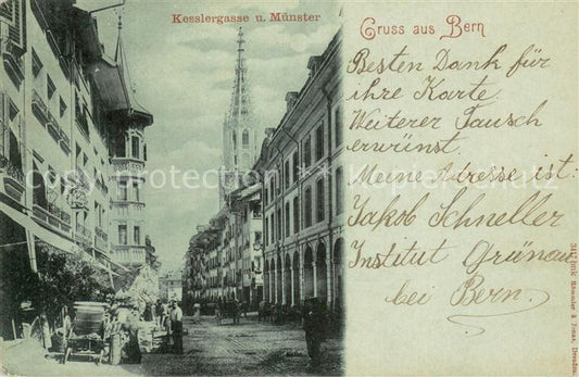 13729376 Bern BE Kesslergasse et Muenster Bern BE