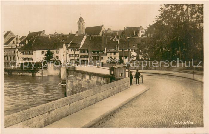 13729400 Rheinfelden AG Vue partielle avec Zollhaeuschen Rheinfelden AG