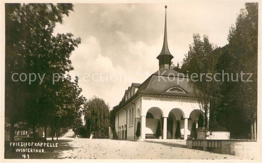 13728047 Chapelle du cimetière de Winterthour ZH