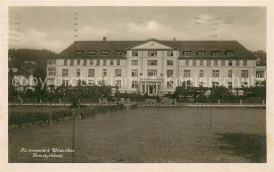 13728071 Winterthur ZH Bâtiment principal de l'hôpital cantonal