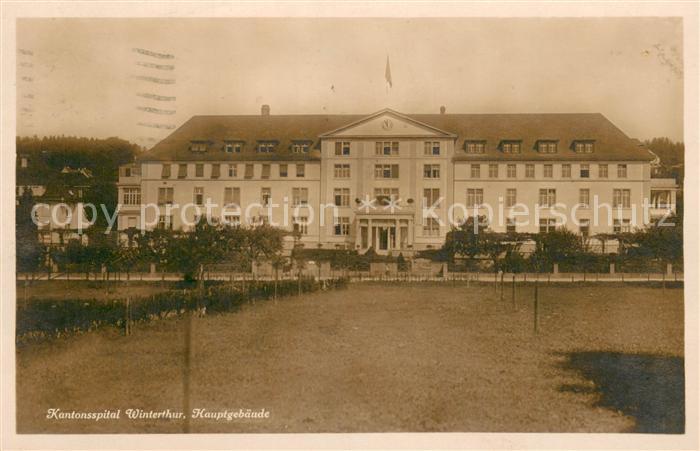 13728072 Winterthur ZH Bâtiment principal de l'hôpital cantonal