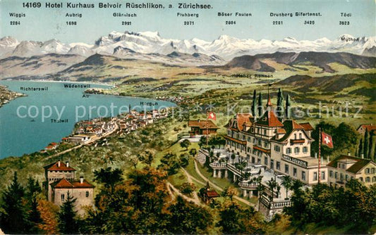 13736447 Rueschlikon Hôtel Kurhaus Belvoir au bord du lac de Zurich Rueschlikon