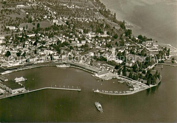 13737522 Romanshorn Bodensee Hafen Parkanlagen Fliegeraufnahme Romanshorn Bodens