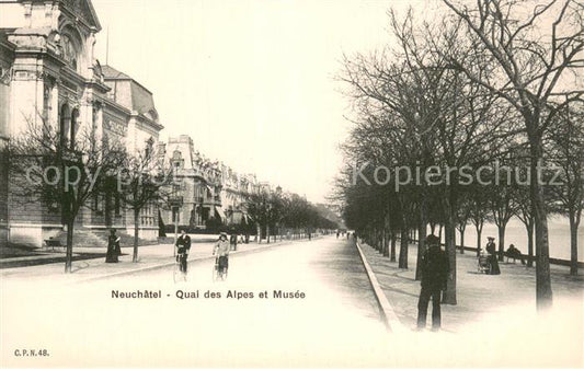 13740232 Neuchâtel NE Quai des Alpes et Musée Neuchâtel NE