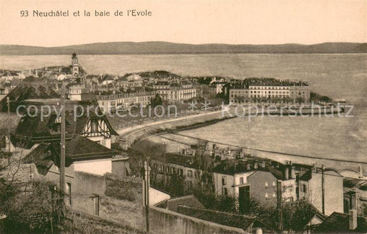 13740238 Neuchâtel NE et la Baie de l'Evole Neuchâtel NE