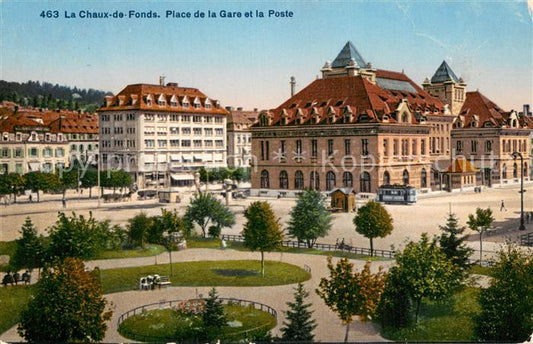 13740249 La Chaux-de-Fonds NE Place de la Gare et de la Poste