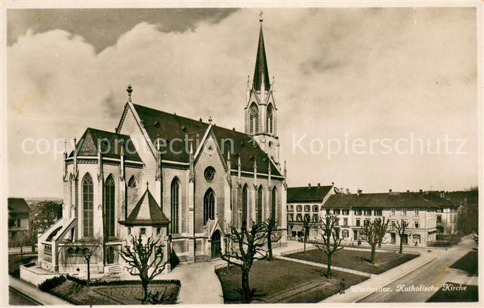 13745661 Winterthur ZH église catholique vue extérieure