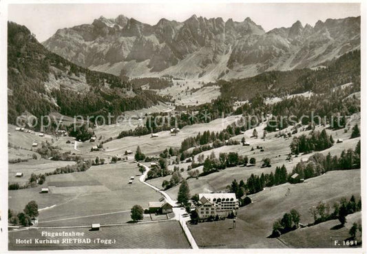 13746535 Rietbad 930m Toggenburg SG Fliegeraufnahme Hotel Kurhaus Rietbad