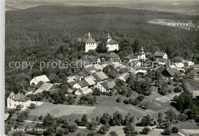 13746943 Kyburg ZH Fliegeraufnahme m. Schloss Kyburg ZH