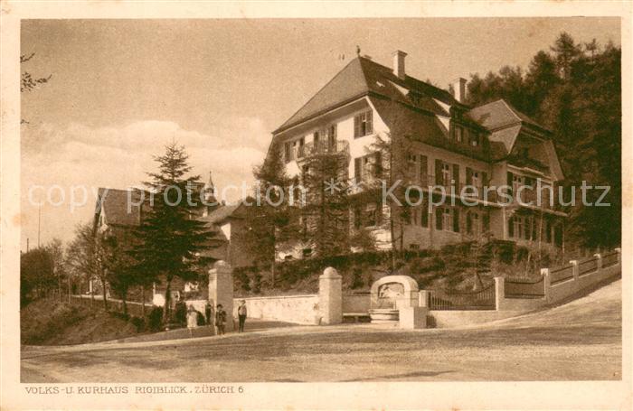 13750511 Zuerich ZH Volks- und Kurhaus Rigiblick Zuerich ZH