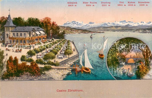 13750543 Zuerich ZH Casino Zuerichhorn Lac de Zuerich Chaîne alpine Zuerich ZH