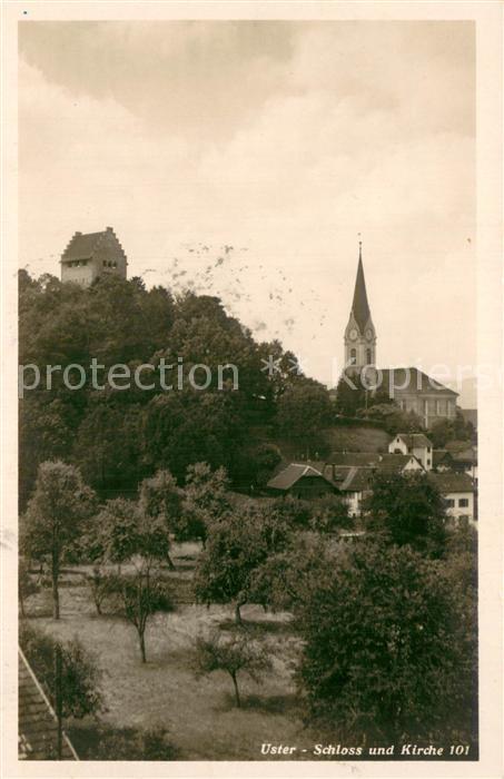 13751261 Uster ZH Château et église Uster ZH