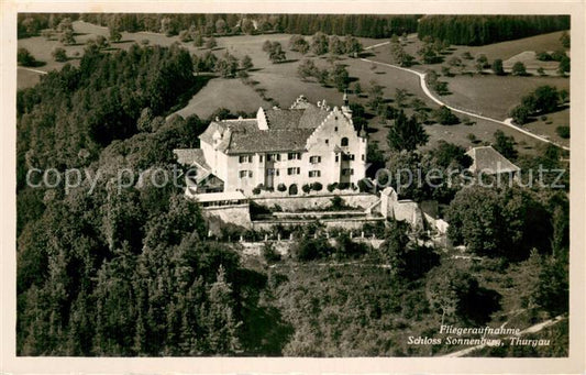 13769877 Stettfurt Schloss Sonnenberg Fliegeraufnahme Stettfurt