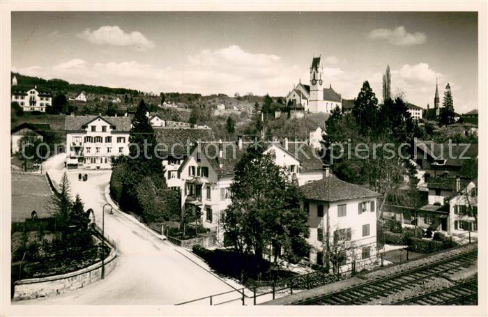 13770306 Maennedorf ZH Ortsansicht mit Kirche