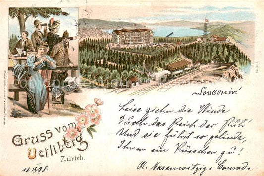 13770312 Zuerich ZH Hôtel Uerliberg Litho Zuerich ZH