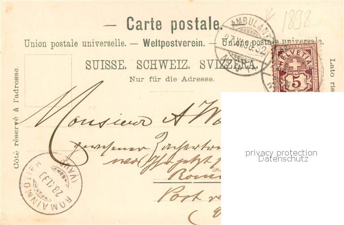 13774430 Carte d'artiste du Musée national de Zurich ZH Zuerich ZH