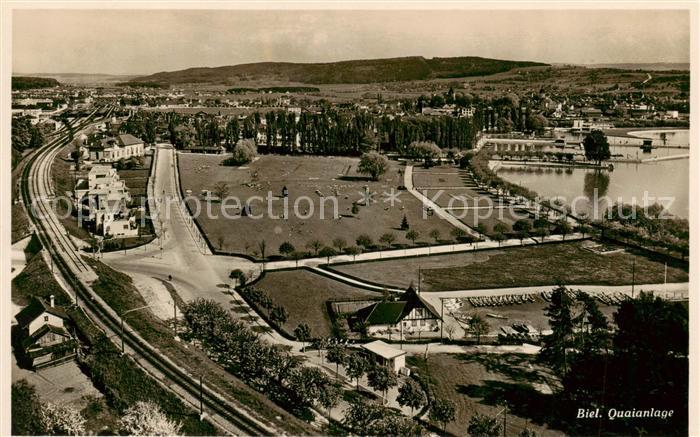 13790275 Bienne Photographie aérienne du quai Bienne Bienne