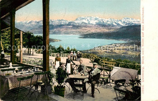 13790979 Uetliberg ZH Restaurant Uto-Kulm - Vue sur le lac de Zurich Uetliberg ZH