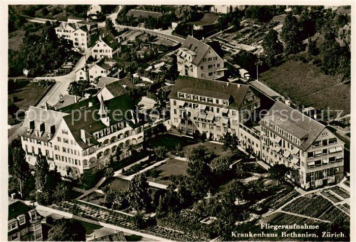 13792082 Zuerich ZH Fliegeraufnahme Krankenhaus Bethanien Zuerich ZH