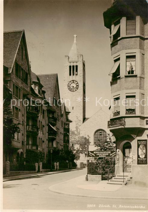 13792095 Zuerich ZH Église Saint-Antoine Vue extérieure Zuerich ZH