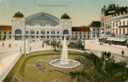 13794174 Gare fédérale de Bâle BS avec tram Bâle BS