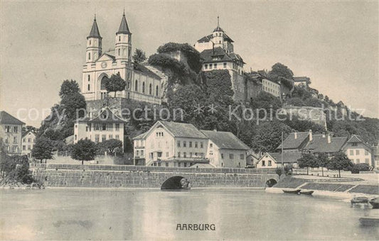 13794461 Aarburg AG Teilansicht m. Kirche Feldpost Aarburg AG