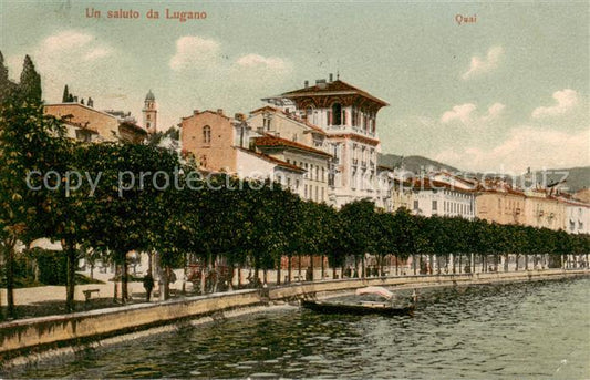 13794478 Lugano Lago di Lugano TI Promenade au bord du lac