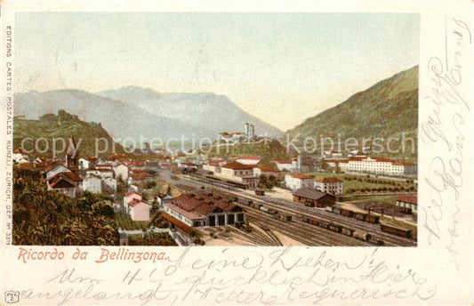 13795065 Bellinzona Vue partielle avec la gare de Bellinzona