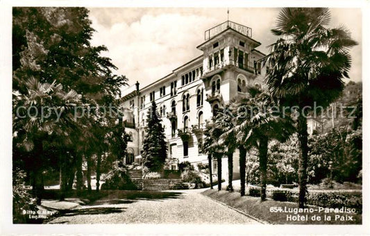 13795130 Lugano Lago di Lugano TI Hôtel de la Paix vue extérieure