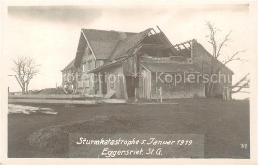 13797423 Catastrophe de la tempête Eggersriet SG janvier 1919