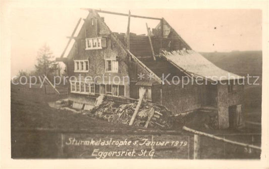 13797426 Catastrophe de la tempête Eggersriet SG janvier 1919