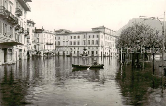 13797470 Lugano Lago di Lugano TI Inondations en novembre 1951