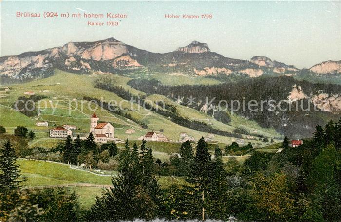 13797471 Bruelisau IR vue panoramique sur les Alpes appenzelloises Hoher Kasten