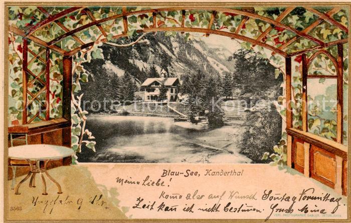 13797507 Kandergrund Blausee dans le Kandertal Carte d'artiste Kandergrund