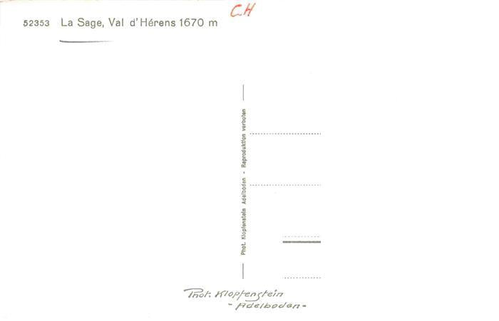 14013820 La Sage Evolene Val d Herens VS Vue aerienne