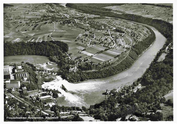 14014752 RHEINFALL Schaffhausen SH Fliegeraufnahme Neuhausen