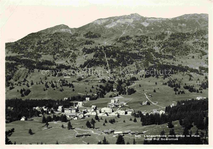 14015726 Lenzerheide GR mit Crap la Pala und Piz Scalottas