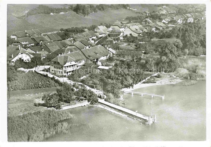 14019489 Praz Vully FR Hotel Restaurant Bel Air Fliegeraufnahme