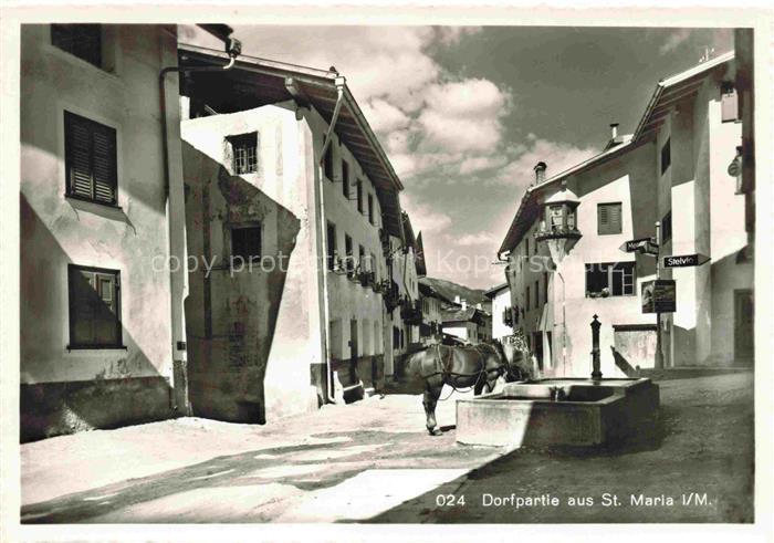 14019494 St Maria Muensterthal GR Dorfpartie