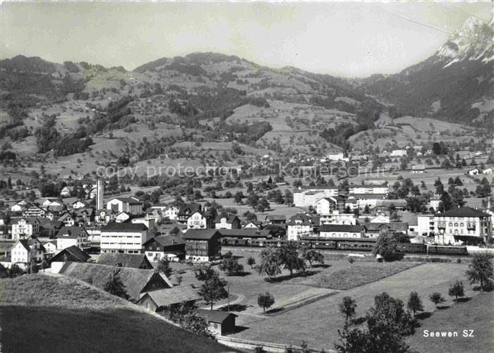 14019496 Seewen Schwyz SZ Panorama