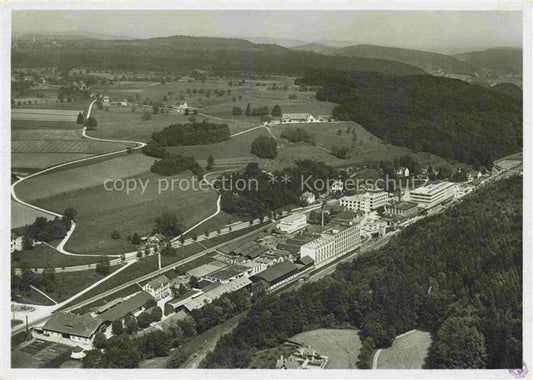 14019508 Kempttal ZH Fliegeraufnahme mit Fabrik von Maggis Nahrungsmitteln