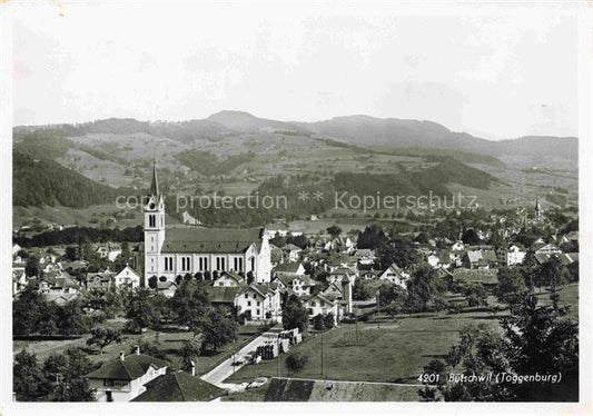 14019513 Buetschwil Toggenburg SG Panorama avec église